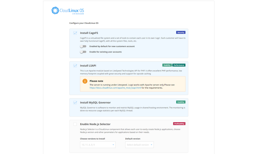 Cloudlinux OS