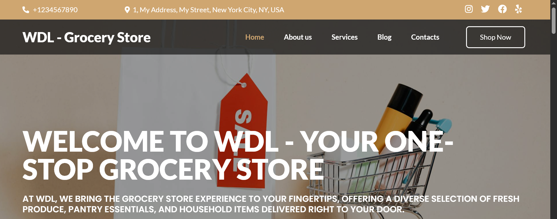 Grocery Online Store Demo
